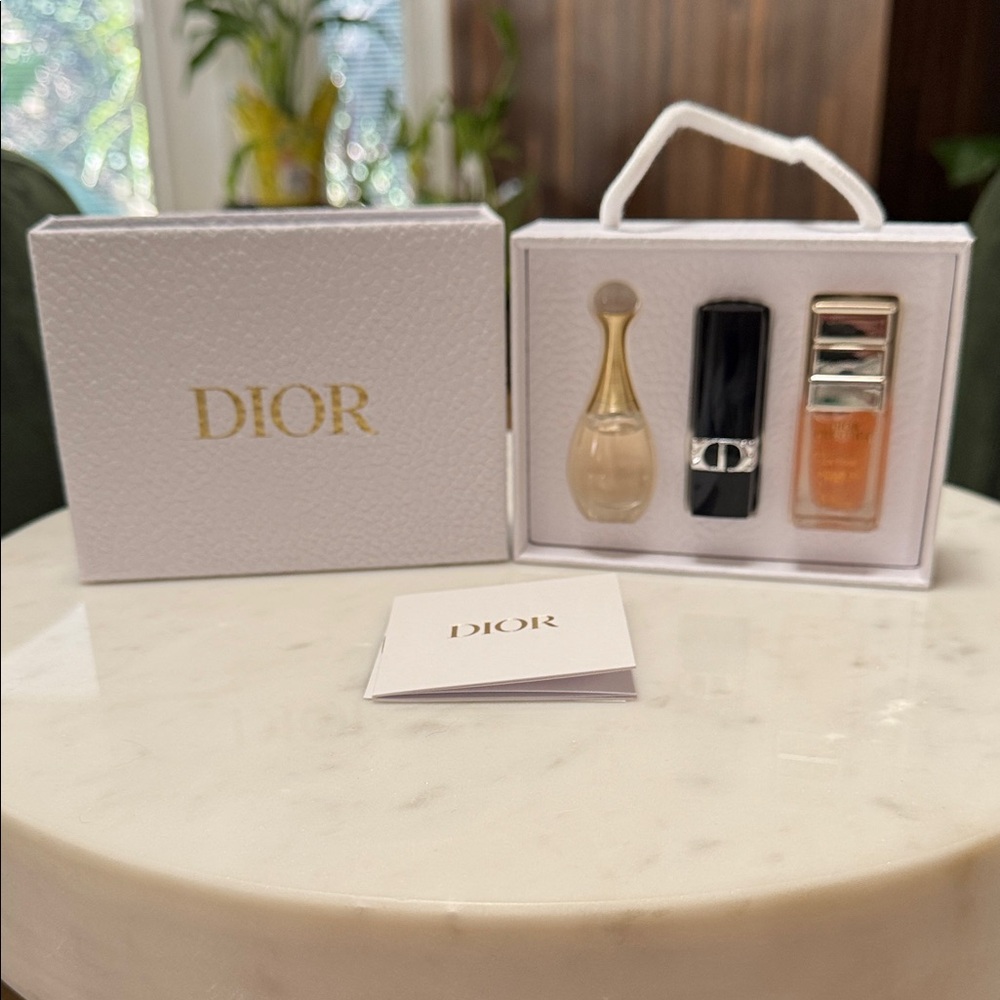 Dior Gift Set with Gold and Black Accents